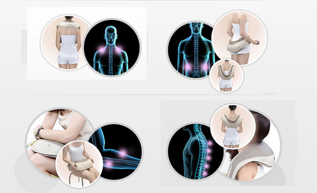Máy massage lưng vai cổ Upapa Hug có rất nhiều tác dụng với cơ thể